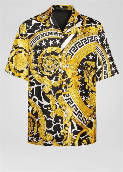 versace slim fit shirt|versace short sleeve shirt.